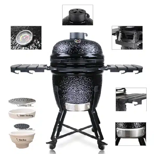 Barbecue Japonais sur son support à roulette disponible chez Inox & Passion