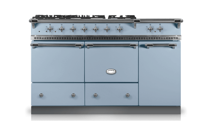 Piano de cuisson bleu Lacanche Cluny 1400 disponible chez Inox Passion